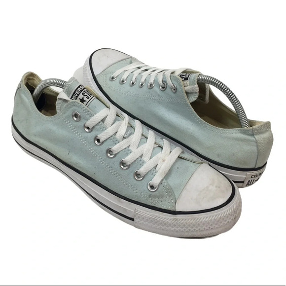 B7 Unisex Baby Blue Converse All Star Sneakers 9 - Picture 1 of 5